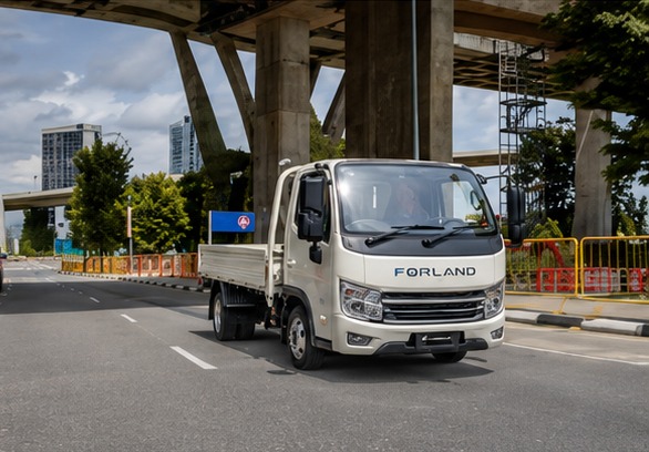 Forland S1 EV truck at HDB parking